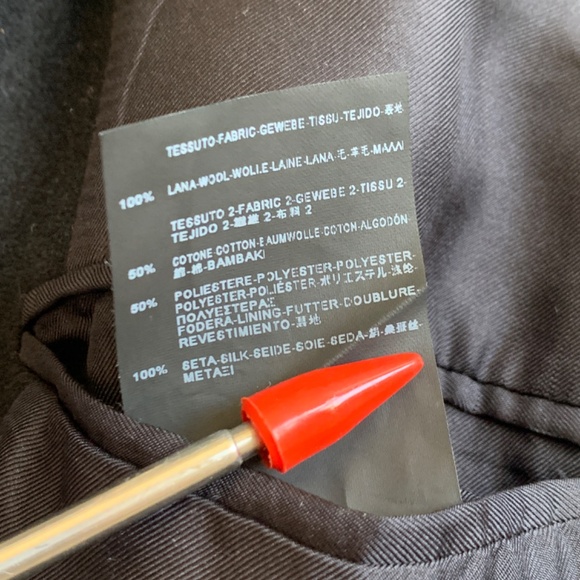 Hedi Slimane × Saint Laurent Paris $4,500 Heavy Lurex Wool and Silk Long Coat Br - Picture 4 of 14